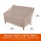 Modern Leisure Chalet Patio Loveseat Cover, 57.5 in. L x 38 in. W x 38 in. H, Beige 2929 - alternate 5